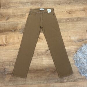 NWT Abercrombie Kids Relaxed Straight khakis Adjustable Waist 13/14 long